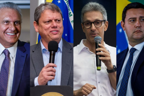 Tarcísio, Caiado, Zema e Ratinho Jr. faltarão a manifestação em defesa de Bolsonaro e contra o STF Governadores de direita, que buscam espólio bolsonarista para concorrer à Presidência em 2026, citam 'timing', agenda e questões de saúde para se afastar de ato Por Bernardo Mello e Sérgio Quintella —