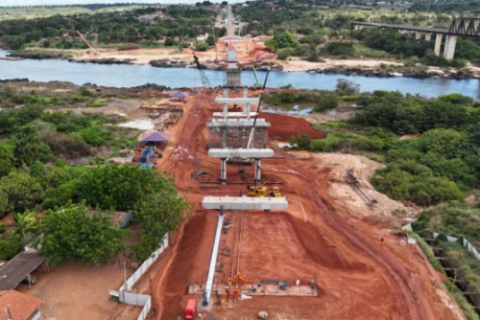 Nova ponte sobre o rio Tocantins já tem metade das obras concluídas