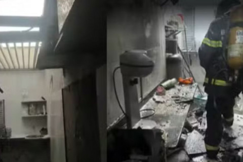 Vazamento de gás provoca explosão e incêndio em hamburgueria em Balsas Incidente aconteceu na tarde de segunda-feira (28) e um funcionário do estabelecimento ficou ferido.