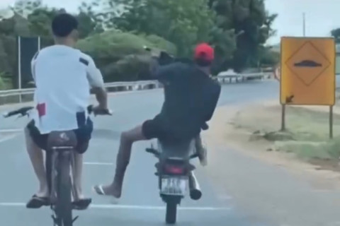 Motociclista realiza manobras perigosas em plena BR-230 e preocupa moradores de Barão de Grajaú