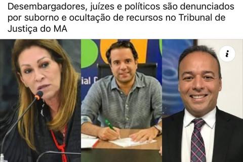 O Ministério Público Federal (MPF) formalizou denúncia contra quatro desembargadores.